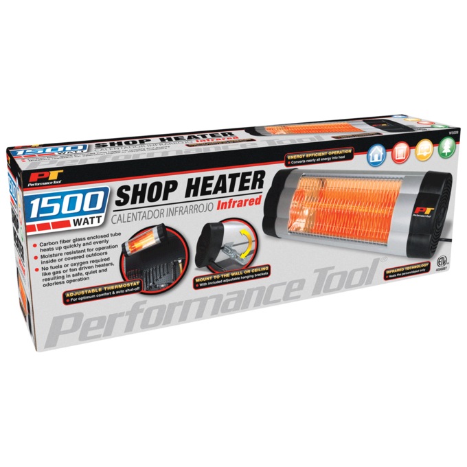 Performance Tool 1500-Watt Infrared Garage/Shop Heater, , large