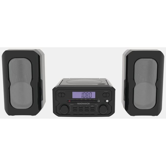 Magnavox 3-Piece CD Shelf System, Black, large