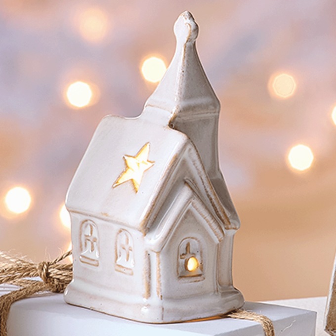 LED Ceramic Church, , large