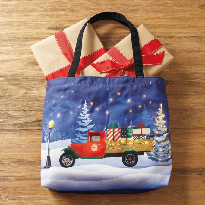 Lit Christmas Tote, , large