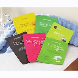 6-Pack of Facial Sheet Masks, , large