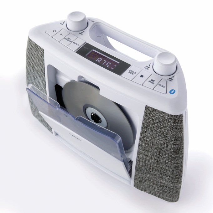 Jensen Portable Bluetooth CD Music System, , large