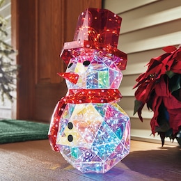 Holographic Snowman with Remote Control, , large