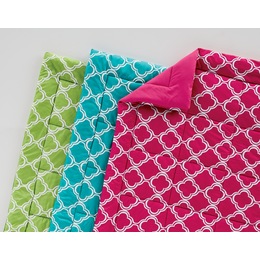 Color Connection Geo Print Reversible Microfiber Comforter Set, Bright Lime, large