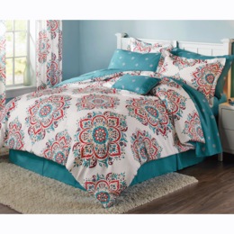 Melody Complete Bed Set, Pillow and Window Treatments, , large