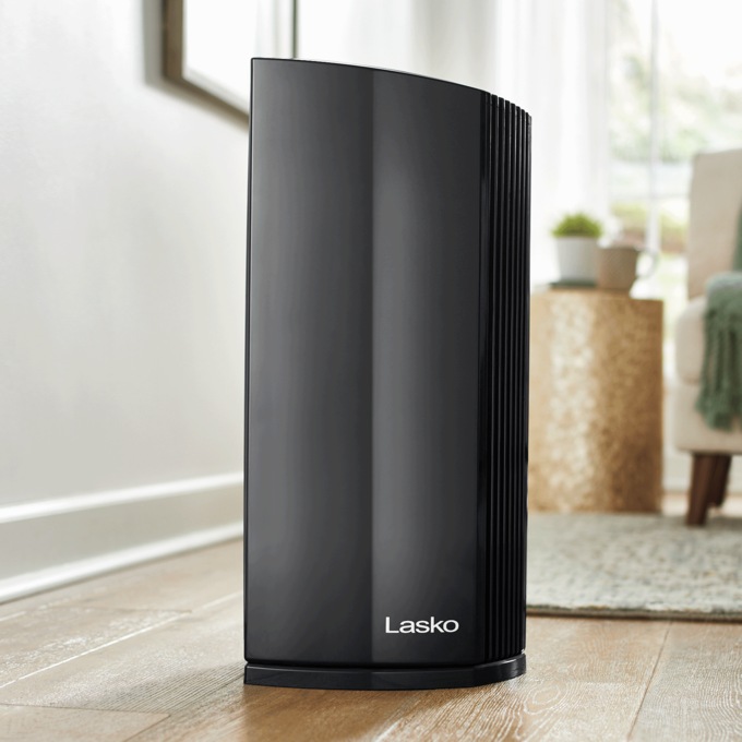 Lasko LP450 Air Purifier with Odor Reduction, Black, large