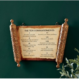 10 Commandments Wall Plaque, , large