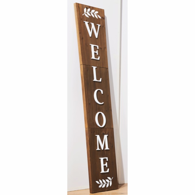 Welcome Sign Porch Leaner, , large