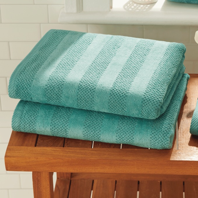 Set of 2 Quick Dry Bath Towel, , large