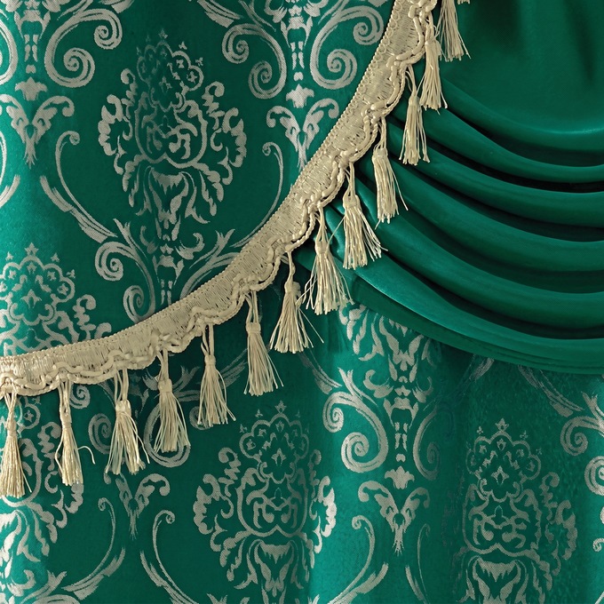 Alicia Window Set, Teal Gold, large