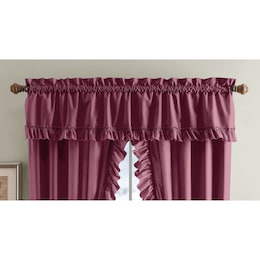 Mayfair Romantic Ruffled Semi-Sheer Cape Cod Valance, , large