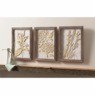 Set of 3 Floral Embossed Wall Art, , large
