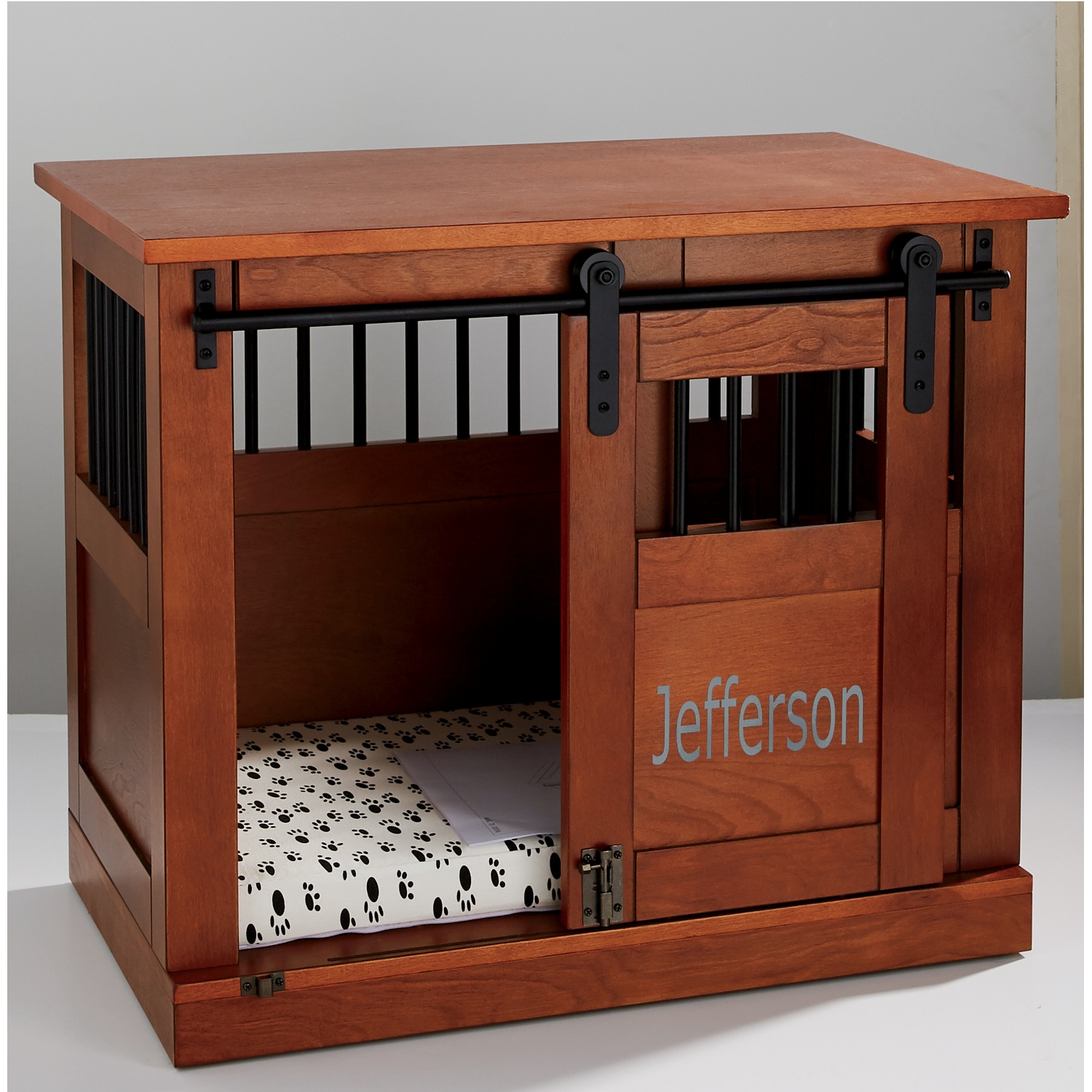 barn door dog crate