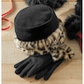 Fleece Hat and Glove Set with Faux-Fur Trim, , large
