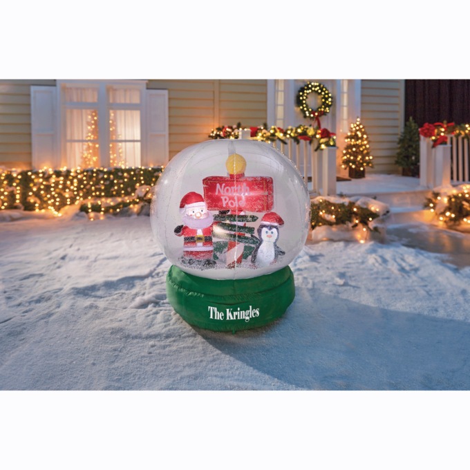 North Pole Snowglobe Inflatable, , large