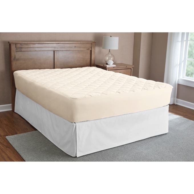 Sleep Connection Quilted Colored Mattress Pad, , large