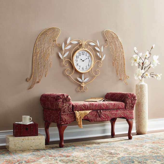 Set of 2 Golden Wings Décor, , large