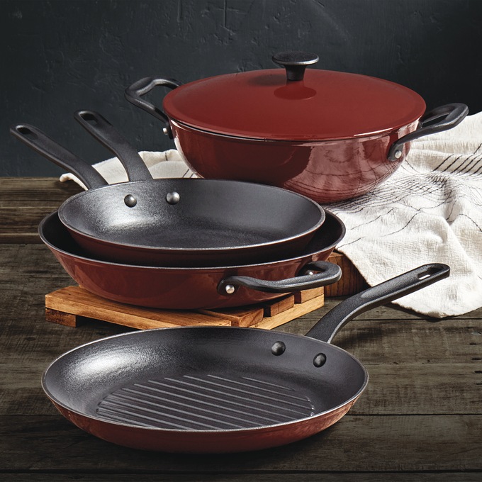 5-Piece Mason Enameled Cast Iron Cookware Set, , large