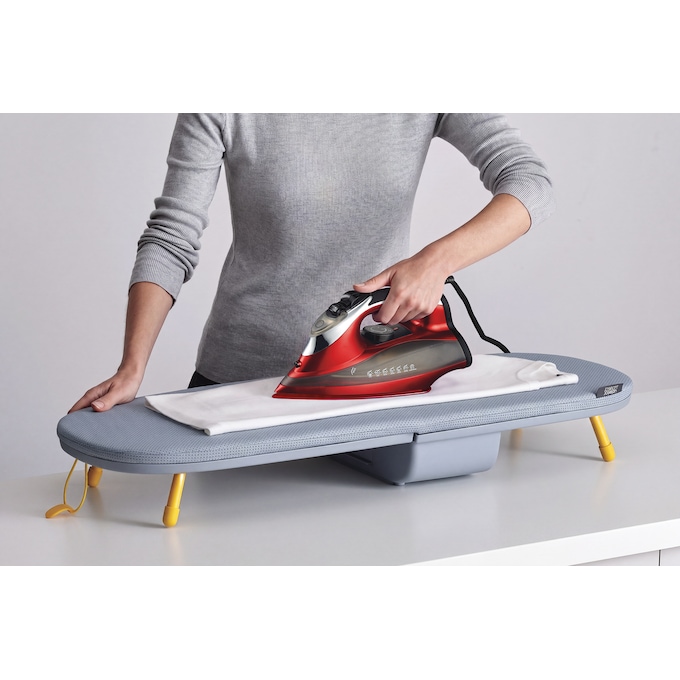 Montgomery Ward Steam Iron and Pocket Folding Ironing Board, , large