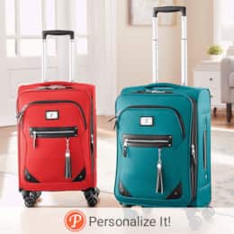 Soft-Sided Rolling Carry-On with Wheels and Telescoping Handle, , large
