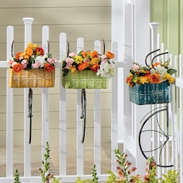 Bike Basket Wall Planter, , large