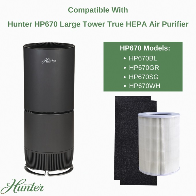Hunter Replacement HP670 Filter Pack, , large