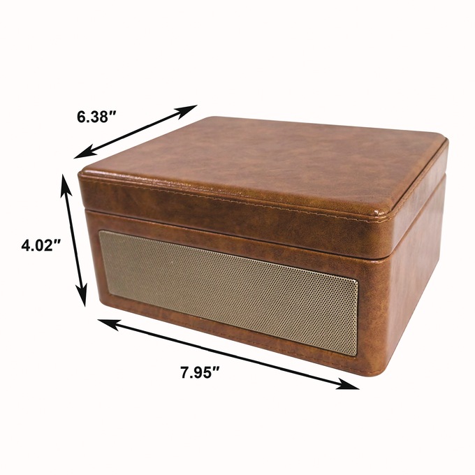 Proscan Retro Suitcase-Style CD Player with Bluetooth, Brown, large