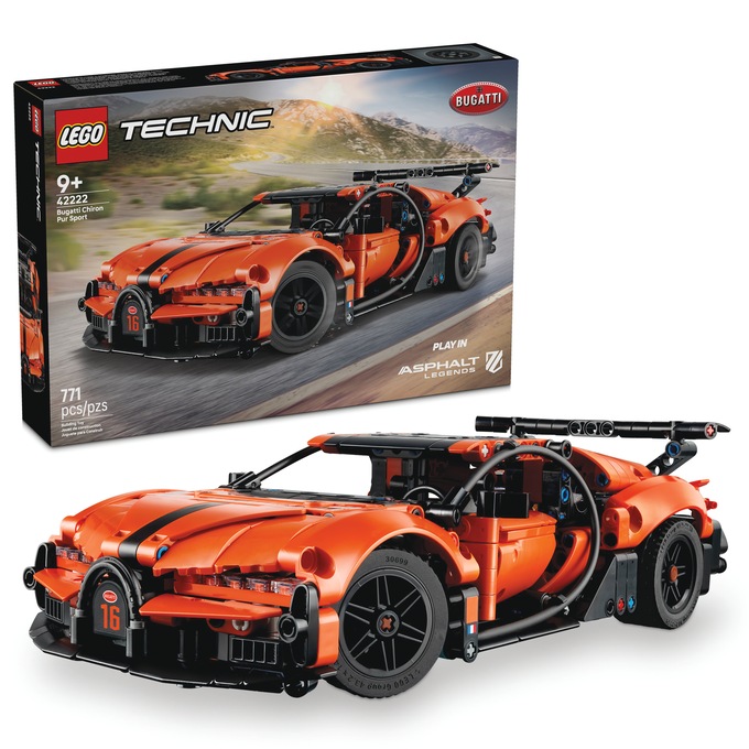 LEGO Technic Bugatti Chiron Pur Sport Hypercar, Orange, large