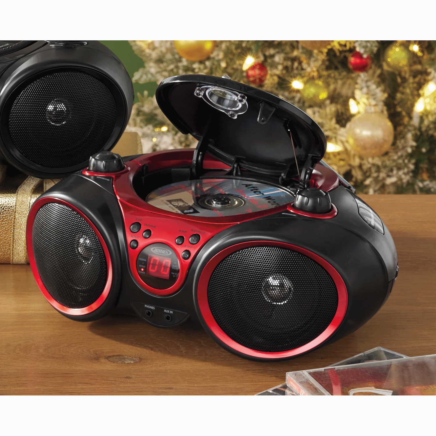 Man CDセット JENSEN Portable Stereo with CD Player & AM/FM Radio | Seventh Avenue