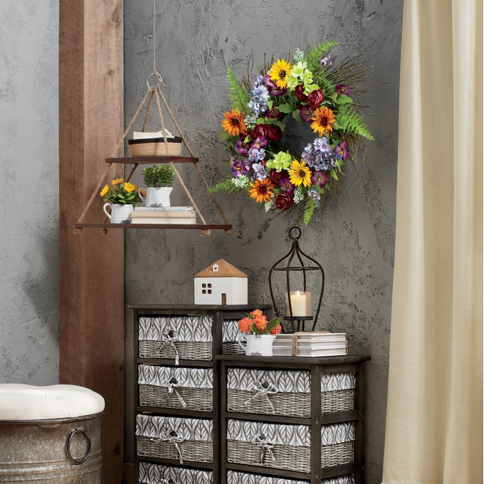 Wooden House Storage Box, , large