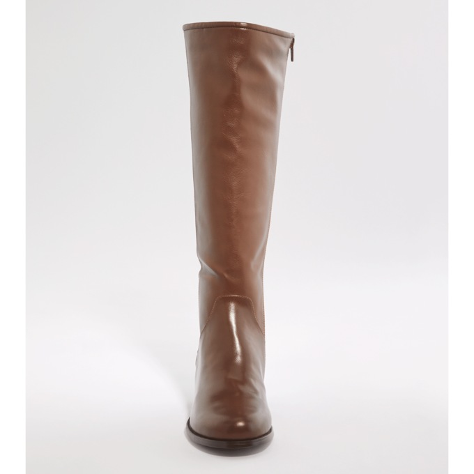 Croco-Print Embossed Faux-Leather Boot for Women with 1.5" Heel, , large