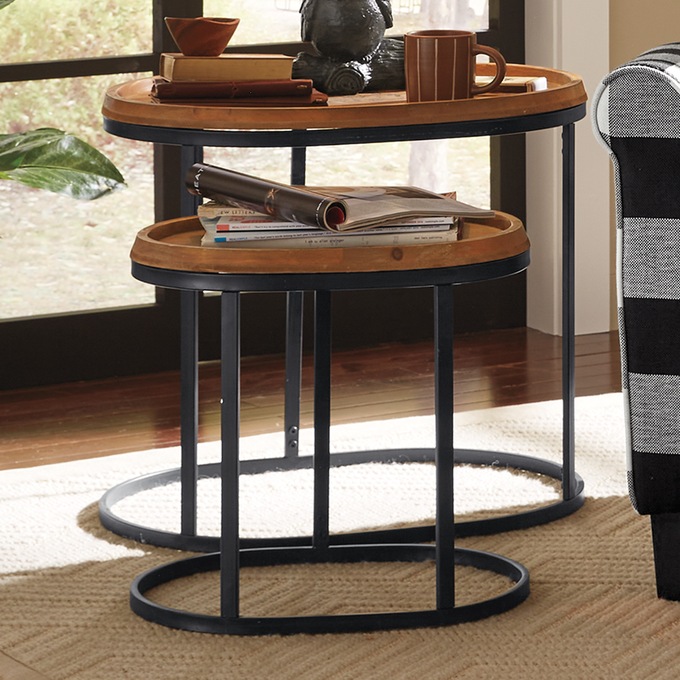 Set Of 2 Chateau Nesting Tables, , large