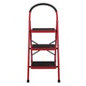3-Step Folding Ladder, Red, large