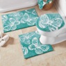 Color Connection Butterfly 3-Piece Bath Mat Set, , large