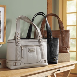 B.O.C. Larrison Braid Faux Leather Tote by Born, , large