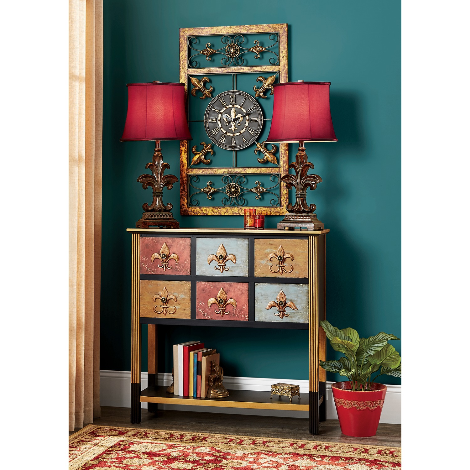 Fleur De Lis Console Table Seventh Avenue