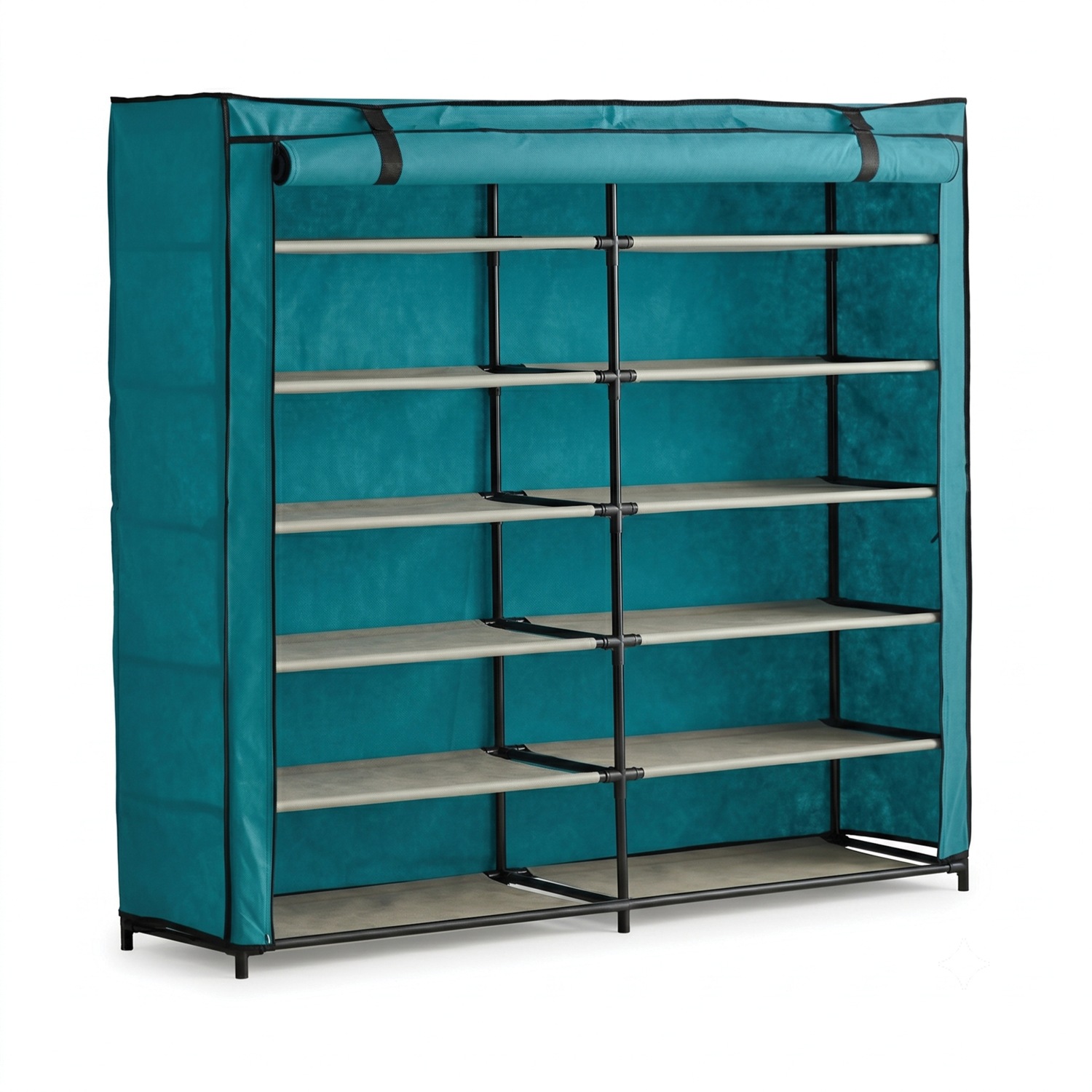 6-Layer Fabric Double Shoe Storage Organizer | Seventh Avenue