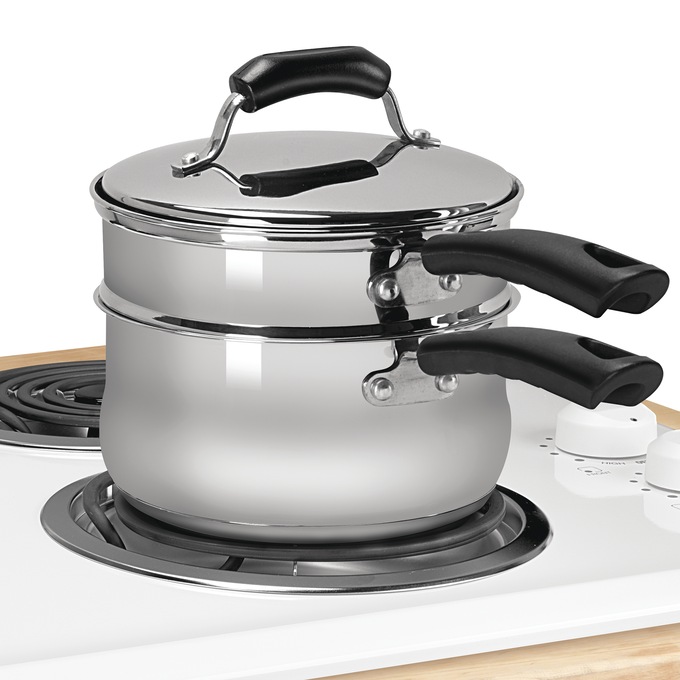 4-Piece Range Kleen 3-Quart Double Boiler Set, , large