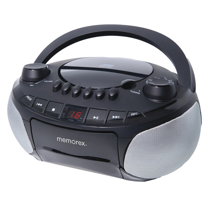 Memorex AM/FM CD & Cassette Player, , large