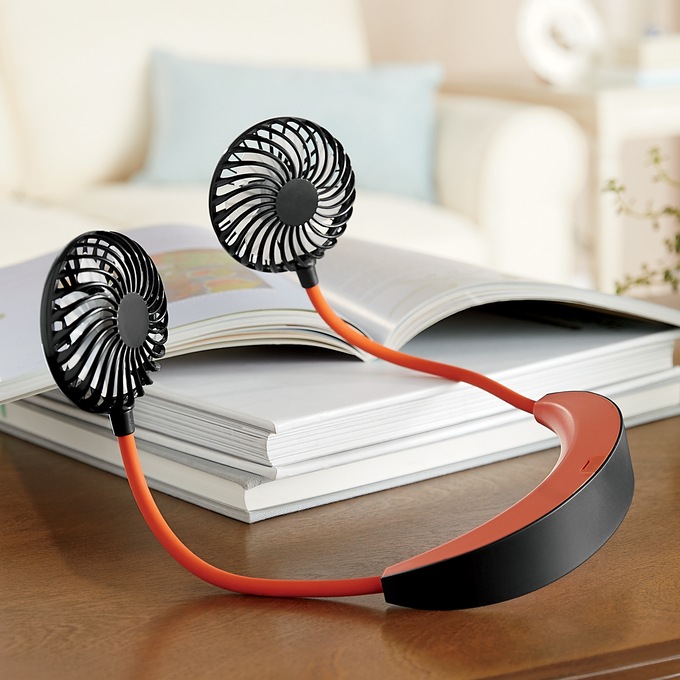Hands-Free Portable Neck Fan, , large