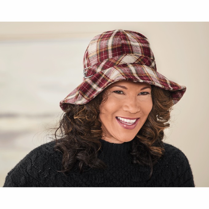 Plaid Bucket Hat, , large
