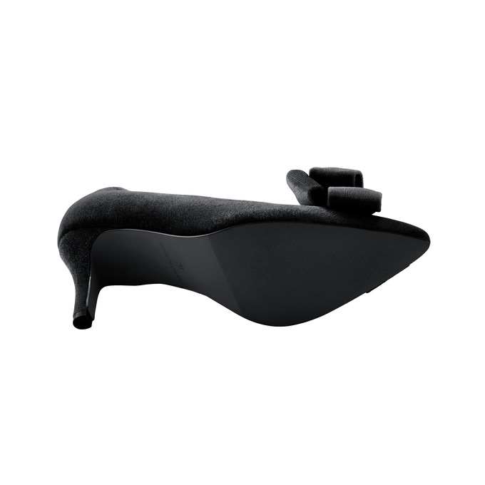 Midnight Velvet Luxe Velvet Bow Pump for Women, , large