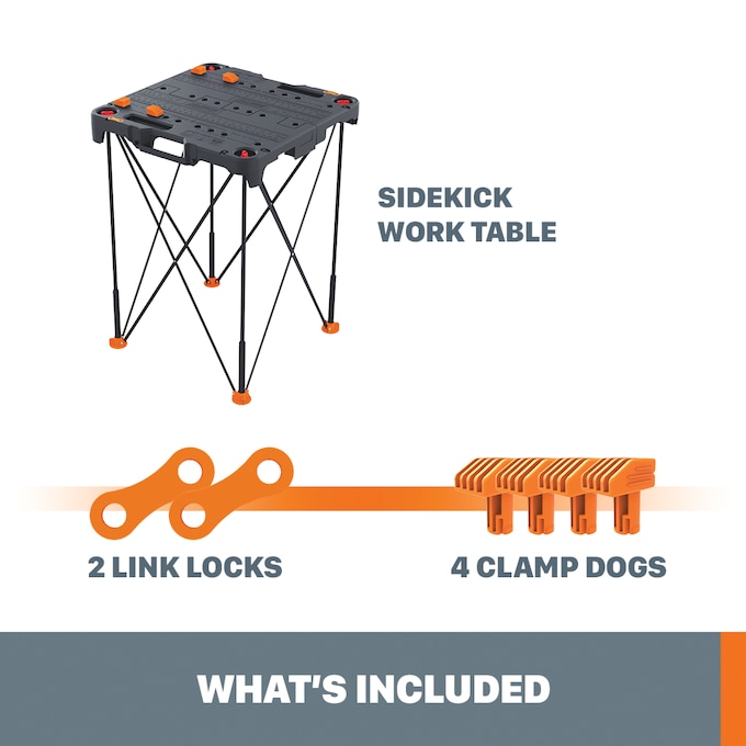 Worx Sidekick Folding Work Table, , large