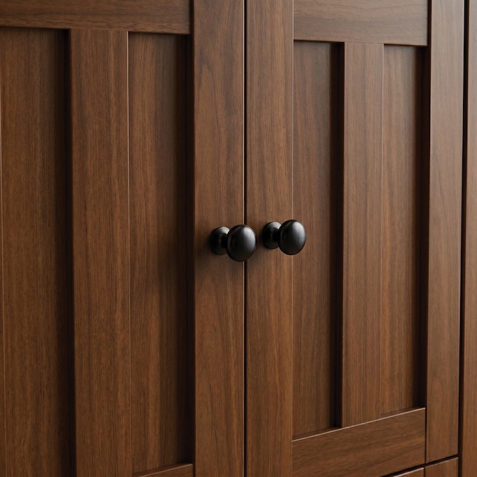 Katie Sideboard Cabinet with Drawers, Black Walnut, large