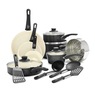 GreenLife 16-Piece Soft-Grip Cookware Set, Black, large