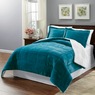 Plush Reversible Down-Alternative Comforter Set, , large