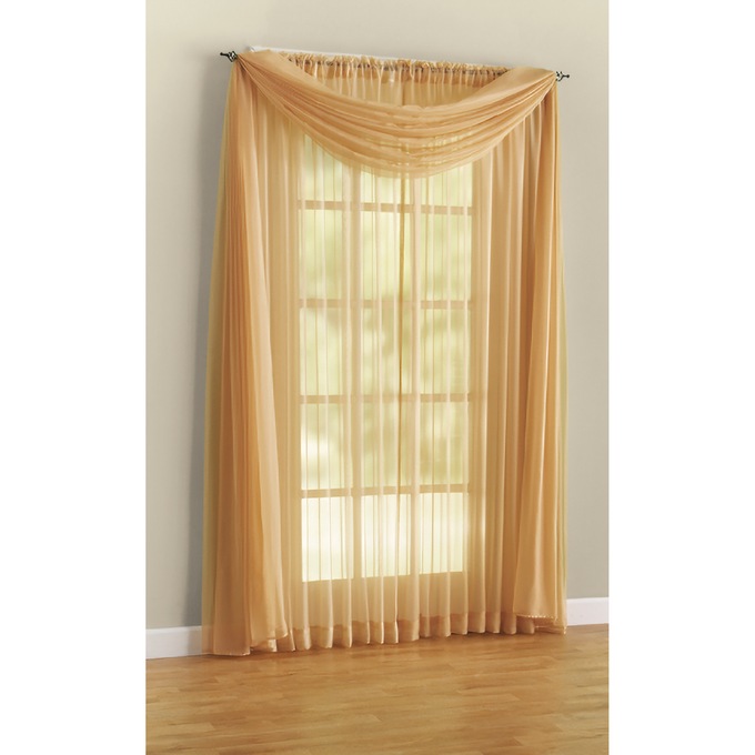 Sheer Curtain Scarf, , large