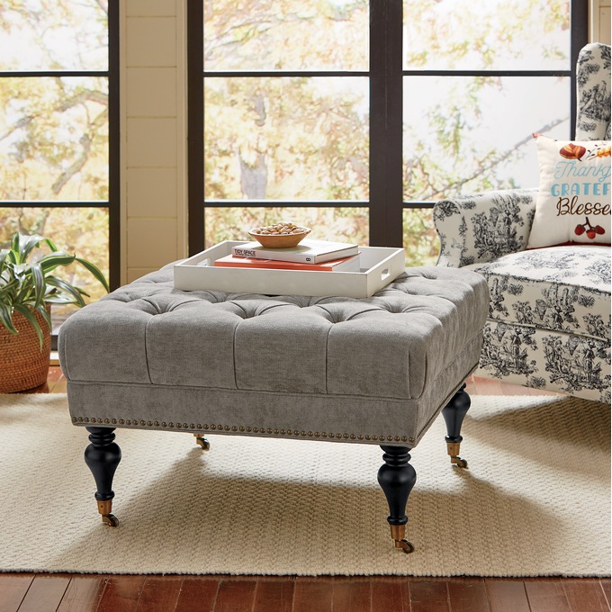 Marie Tufted Ottoman, , large