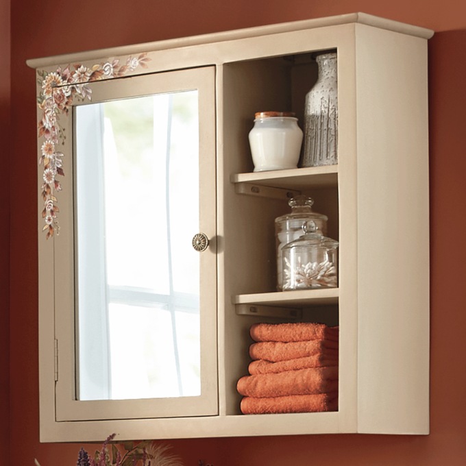 Giverny Painted Wall Shelf, , large