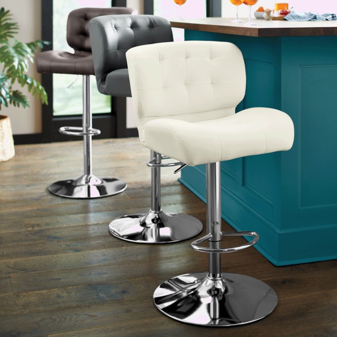 Bridger Adjustable Swivel Bar Stool, , large